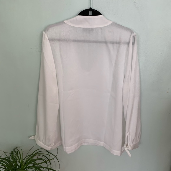 ModCloth White Long Sleeve Blouse - Picture 8 of 8